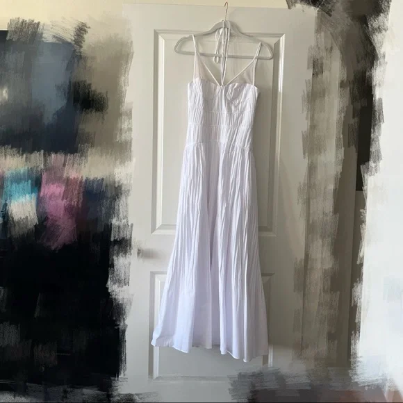 Indy Cotton Blend Plissé Maxi Dress - Picture 6 of 13